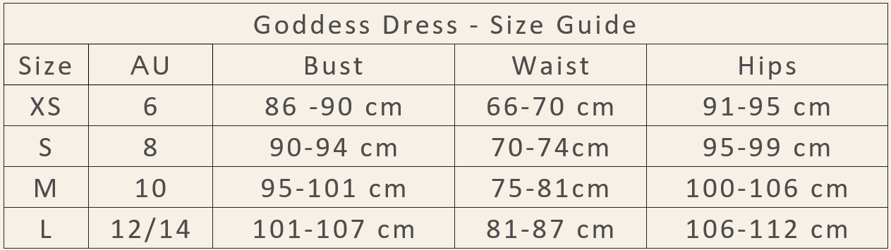 Goddess Dress - Xlarge