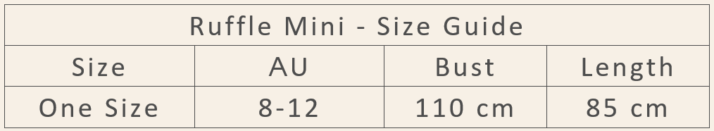 Ruffle Mini - One Size