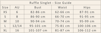 Ruffle Singlet - Small