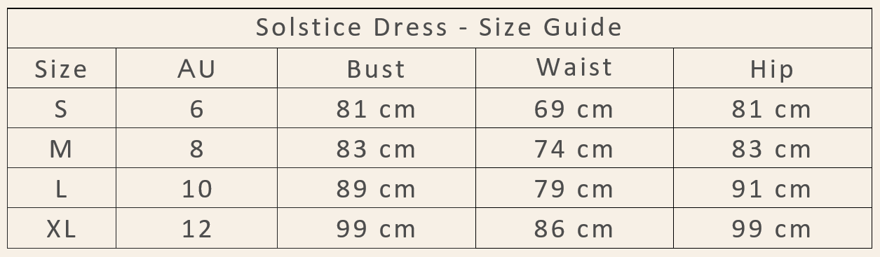 Solstice Dress - Medium