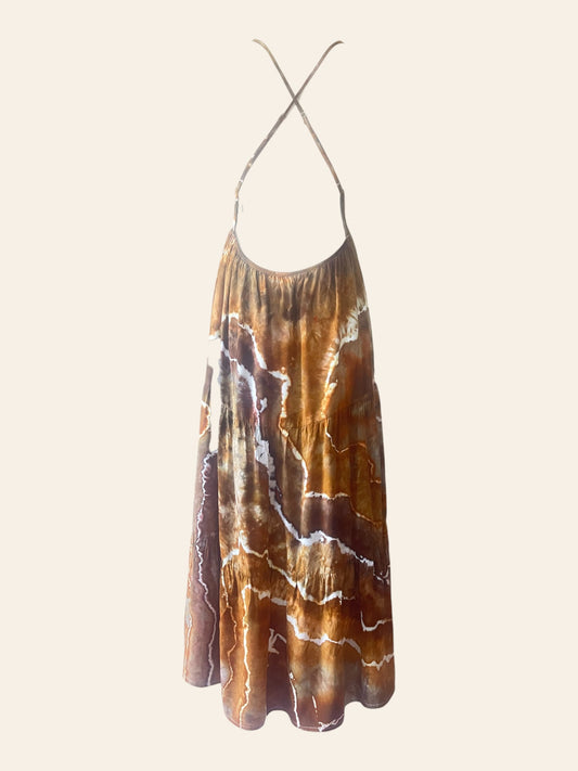 Backless Boho Dress - Large