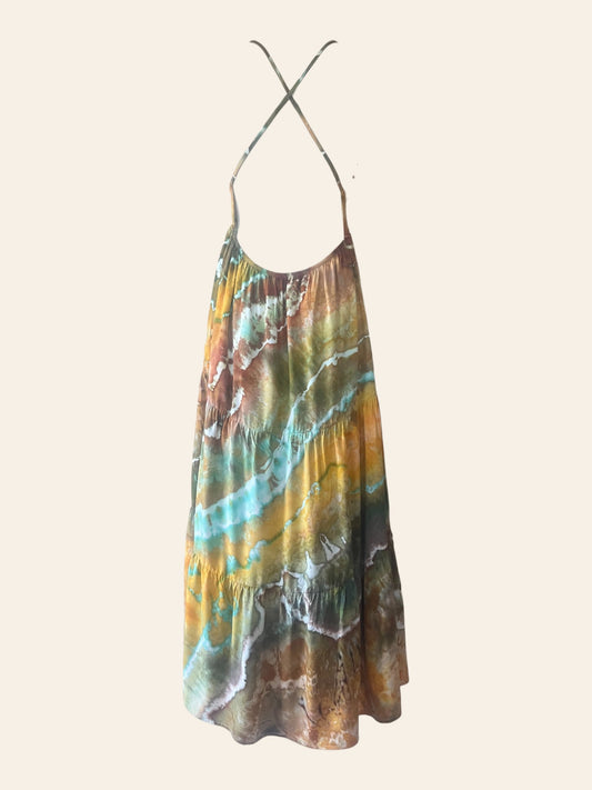 Backless Boho Dress - Large